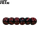 6 Sided Dice Acrylic Dice Black Dice Red Points Dice Round Corner Dice 16mm Dice DND Dice Board Game
